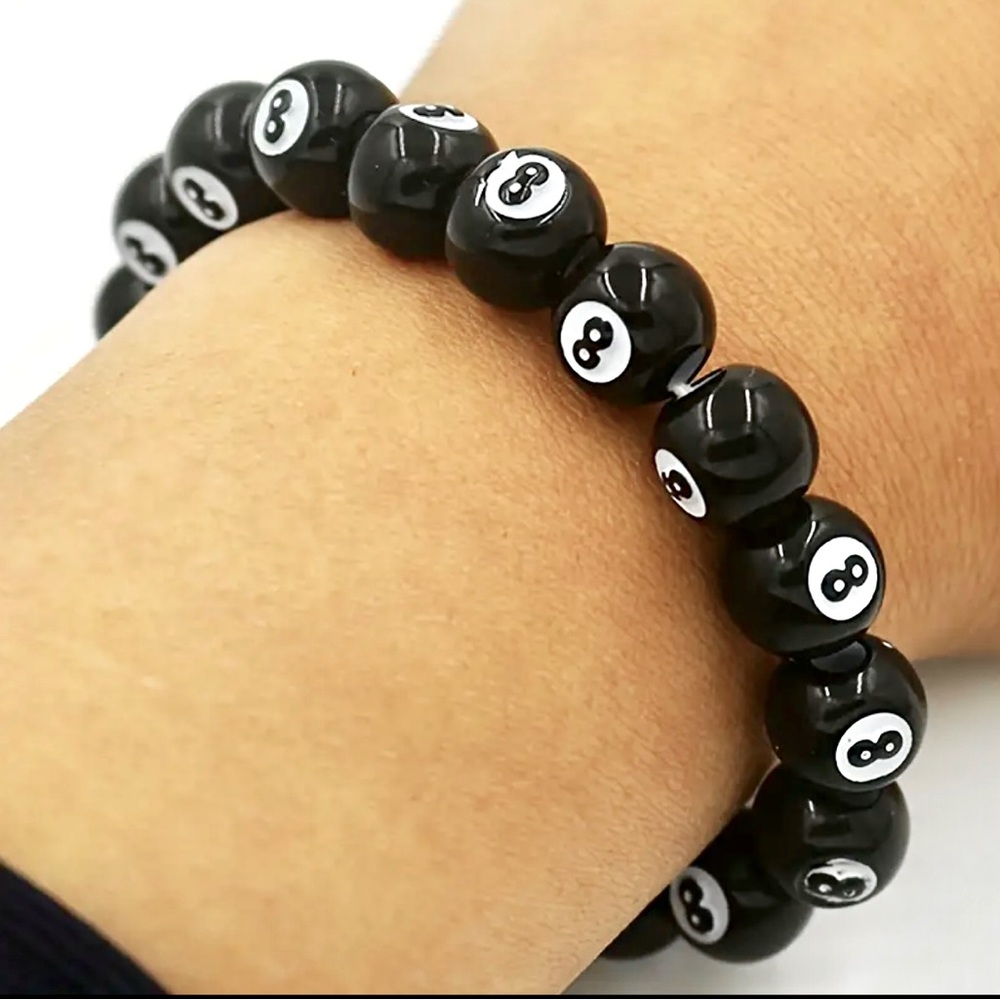 EIGHT BALL STRETCH BRACELET, NEW